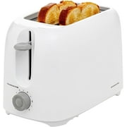 OVENTE Electric 2 Slice Toaster, 6 Shade Toast Settings, Removable Crumb Tray, White TP2210WGY