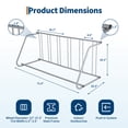 thumbnail image 2 of QinaQin Floor-Standing Bicycle Racks, Ground-Level Bicycle Parking Racks, All-Steel Garage Bicycle Racks, Suitable for Street, Backyard, and Bicycle Activity Storage, 2 of 7