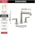 thumbnail image 2 of Delta T2736 Saylor Deck Mounted Roman Tub Filler - Black, 2 of 2