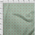 thumbnail image 3 of oneOone Georgette Viscose Mint Green Fabric Asian Suzani Craft Projects Decor Fabric Printed By The Yard 42 Inch Wide, 3 of 5