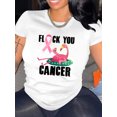 thumbnail image 1 of Camiseta informal de manga corta con cuello redondo y estampado de flamencos rosas para mujer, tejido de algodón de punto moderno y moderno, cómoda camiseta de verano para todas las estaciones, ideal, 1 of 8