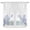 White Dark Blue, variant on Wildflower Leaf Kitchen Window Curtains, Swag Curtains Valance for Bedroom Living Room Bathroom, Grey Floral Botanical White Watercolor Rod Pocket Window Curtain Block Drapes 2 Panels 28"x36"