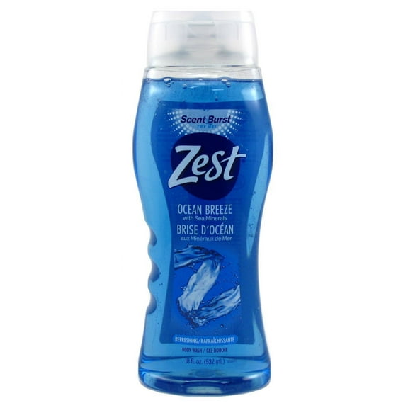Zest Body Wash Ocean Breeze With Sea Minerals Refresh 18oz (Pack of 3)