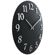 Infinity Instruments Vogue Round Black 12-inch Analog Wall Clock