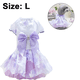 thumbnail image 2 of Vestido de novia para perro con lazo, adorable falda tutú para perro, vestidos de princesa para perros pequeños y gatos en primavera y verano., 2 of 6