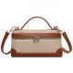 thumbnail image 1 of Bolso vagabundo de moda para mujer, correa ajustable de lona de Color en contraste, Bolso de viaje para mujer, 1 of 6