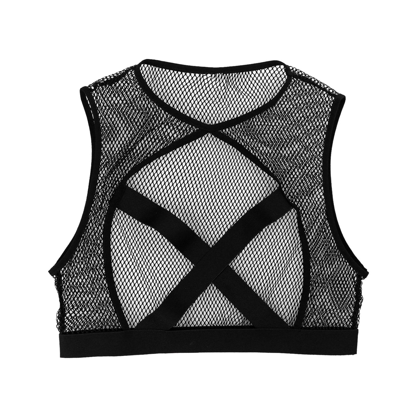 fishnet vest womens