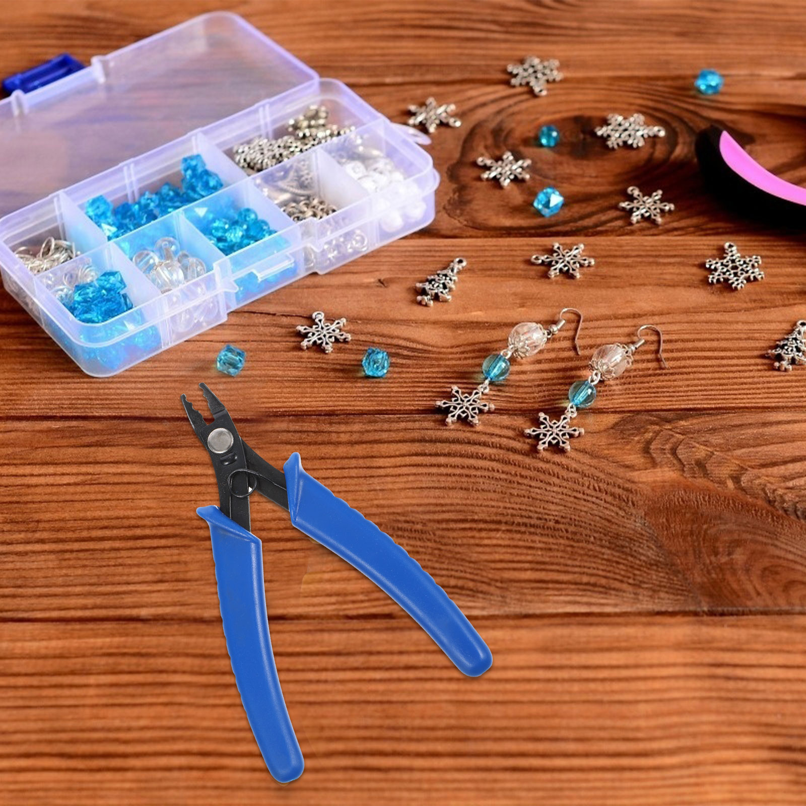 Carbon Steel Bead Crimper Pliers Bead Crimping Tool Jewelry Making Pliers Supplies