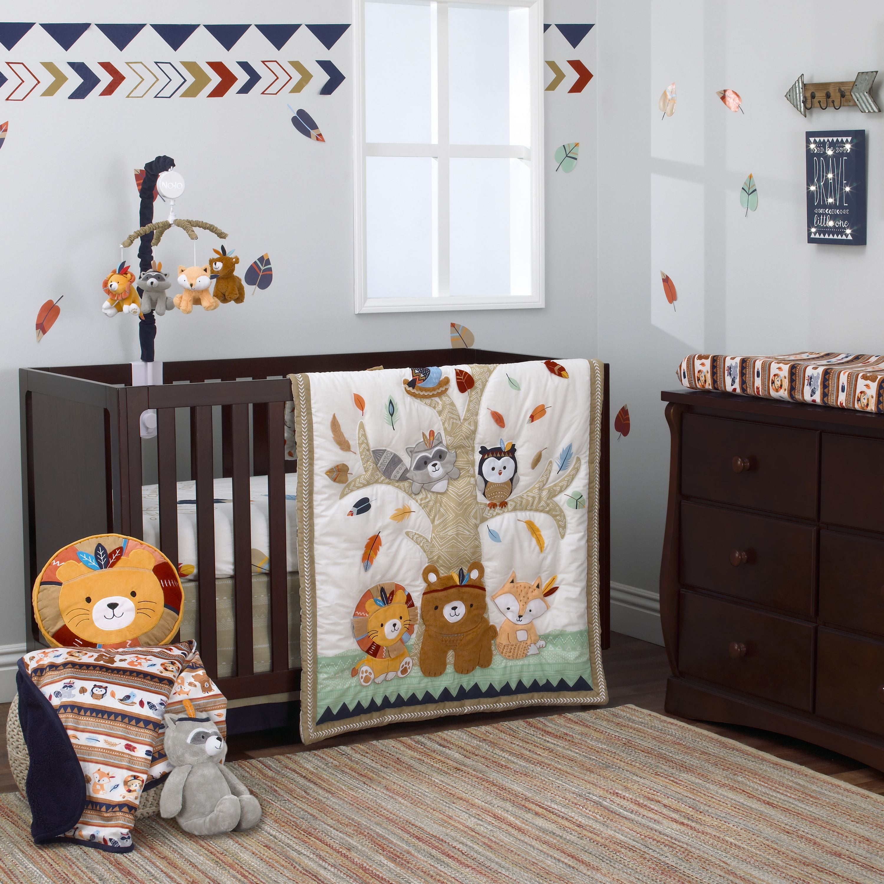 aztec crib bedding