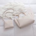 thumbnail image 4 of 2 unids/set bolsos de hombro de Color sólido bolsos cruzados de cuero para mujer (blanco) Likrtyny Para estrenar, 4 of 7
