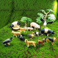 thumbnail image 3 of Figuras de modelos de animales en miniatura para decoración del hogar, cerdo pequeño, gato, perro, conejo, cabra, oveja, pato, jardín de hadas, accesorios modernos, 3 of 4