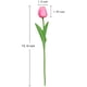 thumbnail image 4 of Tulipanes rosados artificiales de tacto real, 24 piezas, para decoración del hogar, ramo de boda, fiesta, baby shower, centros de mesa, decoración de ramo de novia (rosa),24pcs-azul marino, 4 of 7
