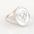 thumbnail image 2 of KIRAN FINE JEWEL Round White CZ Diamond Heart Statement Ring 925 Sterling Silver Anniversary Women Gemstone Statement Jewelry Gift For Her, 2 of 5