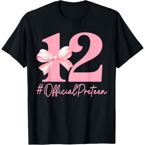 Pink Coquette Bow 12Th Birthday T Shirt Size S-5XL