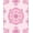 Pink, Pattern 6, variant on Flatwoven High Traffic Area Rug, Rose Garden Vintage Floral, Non Slip, Stain Resistant, Washable Area Rugs for Living Room, Bedroom(Pink, 4X6)