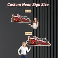 thumbnail image 2 of UPONRAY Racing Car Custom Neon Signs, Usb Powered with Adjustable Brightness Wall Decor for Gifts, Cool White, 20 inch, 2 of 9