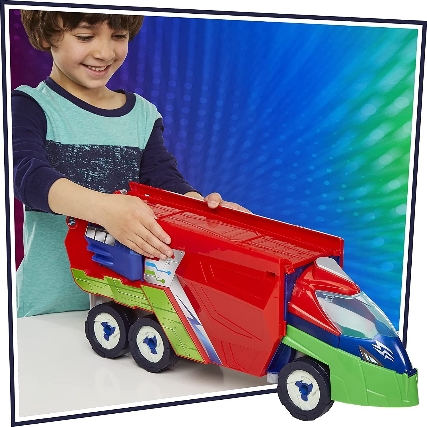 PJ Masks veicolo e lanciatore PJ Seeker 2 in 1 con personaggi