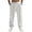 White, variant on Diufon Men's Casual Pants Drawstring Waist Wide Leg Loose Cotton Linen Pant Trendy Side Button Trousers with Pockets