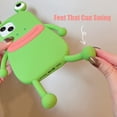 thumbnail image 6 of for iPhone 11 Kawaii Phone Case 3D Cartoon Cute Frog Phone Case Soft Silicone Unique Fun Cover Case for Women Girls Slim Fit Anti-Drop Protective Case for iPhone 11 Green, 6 of 8