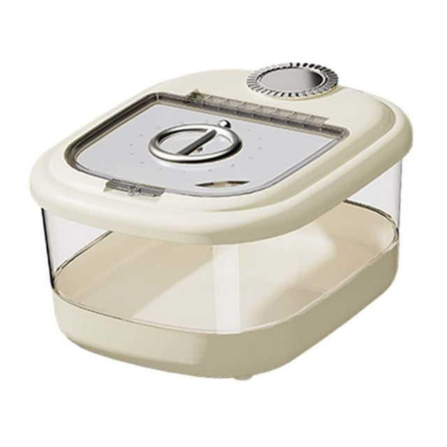 Contenedor para almacenar cereales, arroz y alimentos con tapa hermética. S por 5kg