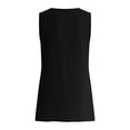 thumbnail image 6 of enyan Women's Tank Tops V Neck Summer Racerback Tops Loose Fit Casual Sleeveless Tee Workout Yoga Athletic Shirts Summer Tops,Black,XXL, 6 of 7