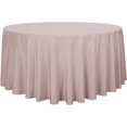 thumbnail image 1 of LAICAIW Round Tablecloth-120 Inch-Water Resistant Spill Proof Washable Polyester Table Cloth Decorative Fabric Table Cover for Dining Table, Buffet Parties and Camping, Blush, 1 of 7