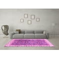 thumbnail image 3 of Ahgly Company Indoor Round Oriental Pink Traditional Area Rugs, 4' Round, 3 of 4