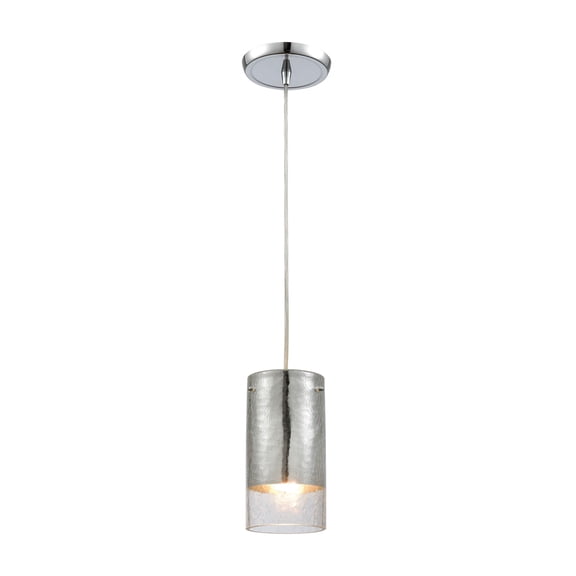 ELK Home Tallula Eclectic 1-Light Incandescent Pendant, Polished Chrome, Standard, Indoor