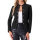 thumbnail image 1 of Blazers Abiertos Chic Inspire para Mujeres, Chaqueta de Oficina de Manga Larga Casual con Botones, S Negro, 1 of 6