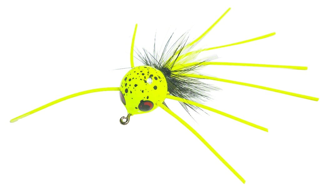 Betts Fishing Lure 909-8-5 Trim Gim Fly Popper Size 8 Chartreuse 