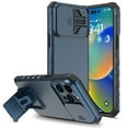 thumbnail image 3 of Liwarace for iPhone 14 Pro Max/14 Pro/14 Plus/14 Shockproof Durable Slide Lens Cover Phone Case with Kickstand Stand, 3 of 13