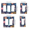 thumbnail image 2 of Yayeee Rocker Switch Wall Plate 2-Gang 4.7"x4.6" Home Decorative Outlet Cover, Blue Anchor, 2 of 6