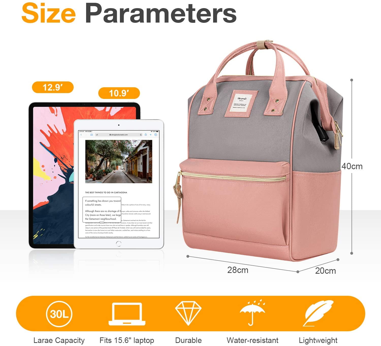 hethrone laptop backpack