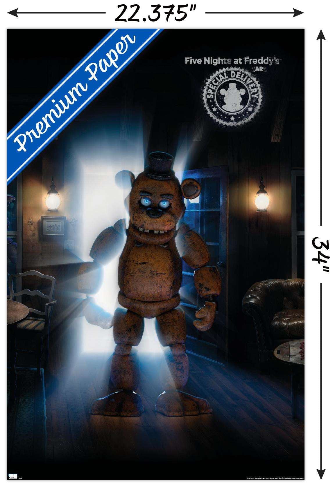 Trends International Five Nights at Freddy's: Special Delivery - Triptych 2 Wall Poster 22.375" x 34" Premium Unframed Version