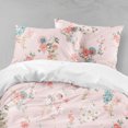 thumbnail image 4 of 3D Fondo Rosa Floral Funda de edredón Set Ropa de cama Set Fundas de almohada 58, 4 of 4