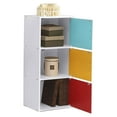 thumbnail image 2 of Hodedah 3 Door Enclosed Multipurpose Cabinet for Home and Office, Rainbow, 2 of 6