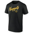 thumbnail image 2 of Men's Black Denver Nuggets Color Block Slant Quick Strike T-Shirt, 2 of 4