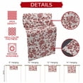 thumbnail image 5 of Farmhouse Red Short Table Runner 36 Inches Long,Vintage Flower Leaf Botanical Plant Cotton Linen Table Runners Dresser Scarves,Tabletop Scarf Furniture Cover for Home Dinner Party Decor 13"x36", 5 of 8