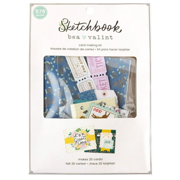 Bea Valint Sketchbook Card Making Kit-Makes 20