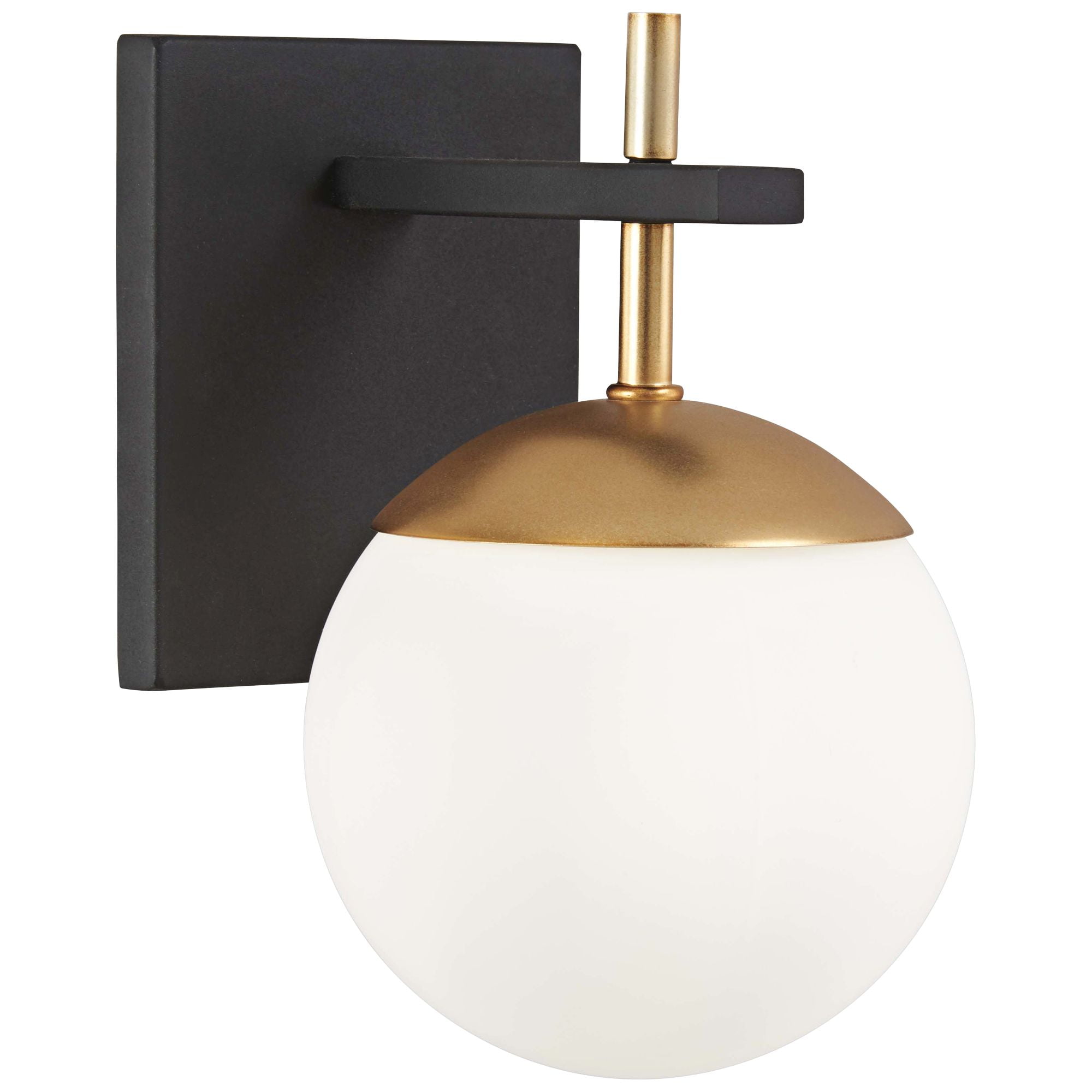 Kovacs Alluria 9 3/4" High Black and Gold Wall Sconce Walmart