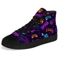 thumbnail image 5 of Aidianart Womens Video Game High Top Shoes High Top Canvas Sneakers Size 7, 5 of 5