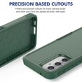 thumbnail image 5 of Decase Heavy-Duty Rugged Case for Samsung Galaxy S23 FE,Dual Layer Military Grade Drop Protection Anti-Fingerprint Anti-Scratch Hard Back Cover Silicone Bumper Shockproof Protective Case,Darkgreen, 5 of 5