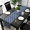 thumbnail image 5 of 4th of July Table Runner Cotton Linen 48 Inch Holiday Dresser Scarves, Vintage Independence Day Blue Star Tablerunner for Kitchen Coffee Dining Bedroom Home Living Room Dinner Scarf Décor 13''x48'', 5 of 9