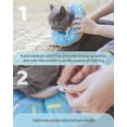 thumbnail image 2 of Collier de Récupération Ajustable en Forme de Beignet pour Chat, Cône Souple pour Chat, Collier Élisabéthain après Chirurgie (Bleu) TG, 2 of 8