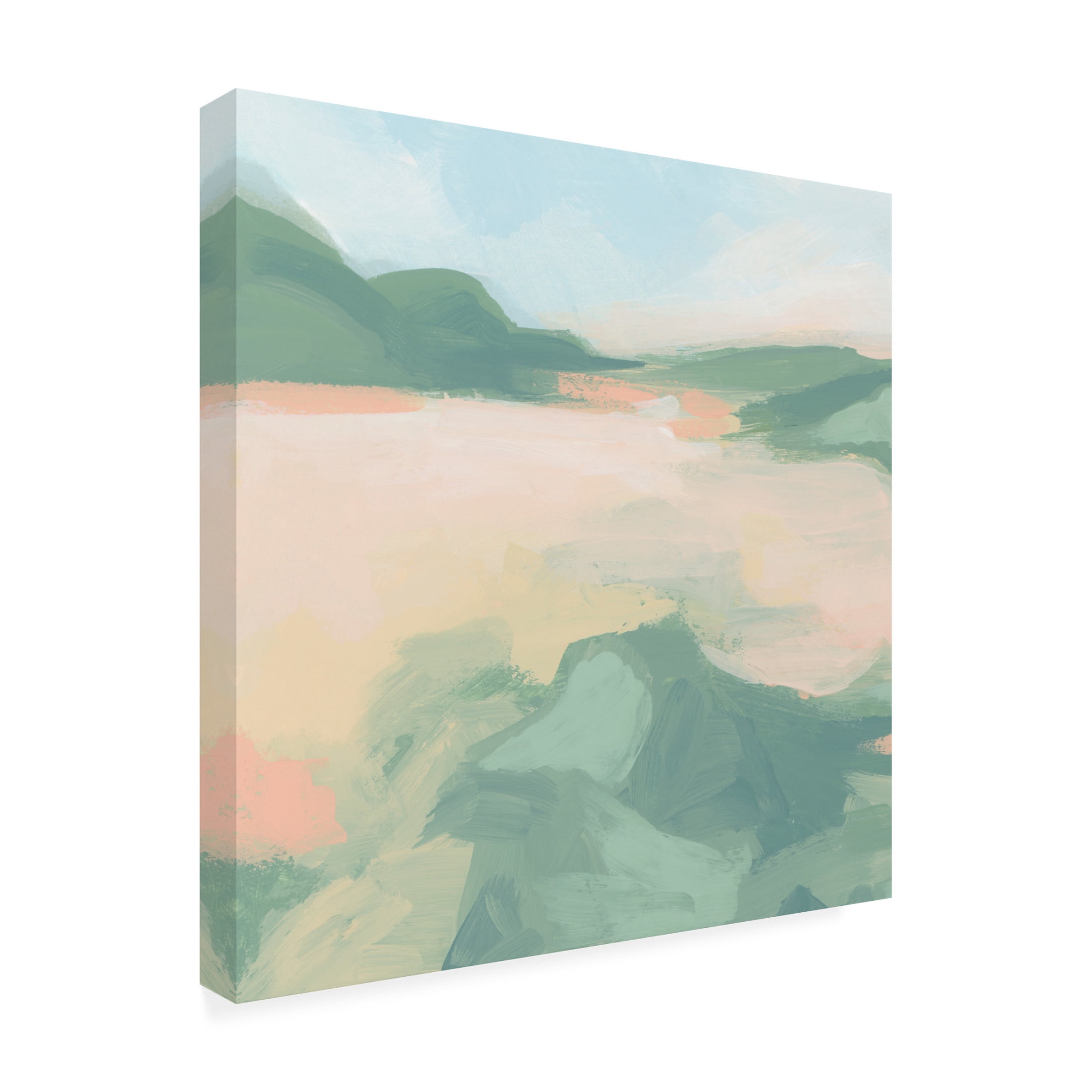 Canvas Wall Art - June Erica Vess 'Sandbar Cameo VI' Wall Art for Living Room, Bedroom, or Office Décor by Trademark Fine Art - 35 x 35 Inches