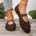 thumbnail image 5 of Willtoo Mary Jane Shoes Ballet Flats for Women Rounde Toe Slip on Bow Bowknot Ballerina Flat Comfortable Dressy Maryjane Shoes Women's Flats with Adjustable Strap, 5 of 5