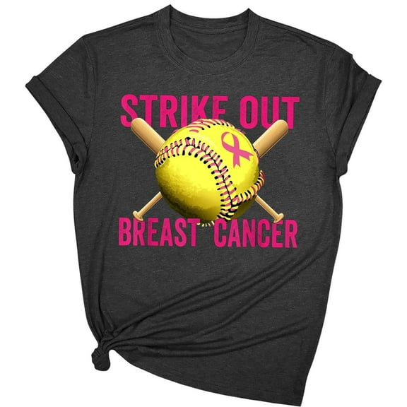Drses ‌‌‌‌‌‌‌‌‌‌‌‌Women's Breast Cancer Awareness Short Sleeve Tee | Survivor Support Butterfly & Pink Ribbon T-Shirt