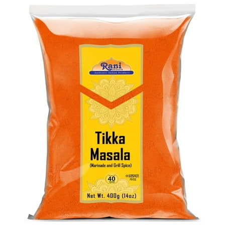 Rani Tikka Masala Indian 7-Spice Blend 14oz (400g) ~ All Natural | Salt-Free | Vegan | No Colors | Gluten Friendly | NON-GMO | Kosher | Indian Origin