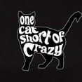 thumbnail image 3 of CafePress - One Cat Short Of Crazy Women's Classic T Shirt - Women's Traditional Fit Dark T-Shirt, 3 of 4