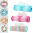 thumbnail image 3 of Deco Poly Mesh Ribbon Metallic Foil Mesh Ribbon for Bows Wedding Decoration, 3 of 9